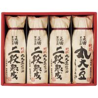 正田醤油 醤油百撰ギフト（特撰丸大豆しょうゆ1本・二段熟成しょうゆ3本） EOV-30 1237-070 / 常温 送料無料 セット
