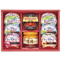 はごろもフーズ バラエティシーフード（マイルドキャノーラオイル・オイル不使用マイルド各2缶・Lフレークコラーゲン入り・LフレークgABA入り各1缶・紅ずわいがにほぐし身1缶・焼鮭ほぐし1瓶） VX-30D 1238-058 / 常温 送料無料 セット