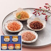 ニッスイ 瓶詰ギフト（焼鮭ほぐし2瓶・たらこほぐし・鮭めんたい・鶏そぼろ各1瓶） BA-30F 1239-048 / 常温 送料無料 セット