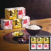 初代田蔵 極金のしゃり・極銀のしゃりギフトセット 各300g(2合)各3個 KIGI-4000 1247-021 / 常温 送料無料 新潟 コシヒカリ こしひかり