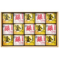 初代田蔵 極金のしゃり・極銀のしゃりギフトセット（極金のしゃり8個・新潟県産銀のしゃり7個各300g(2合)） KIGI-15000 1247-057 / 常温 送料無料 新潟 コシヒカリ こしひかり