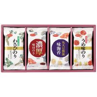 白子のり 味のりバラエティ詰合せ（わさびのり(8切5枚)・濃厚味付のり(8切5枚)・丸大豆醤油味のり(8切5枚)・うめ味のり(8切5枚)各2袋） MR-200 1249-025 / 常温 送料無料 セット