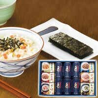 大森屋 卓上のり・お茶漬・ふりかけ詰合せ（味付のり(10切32枚)6個・ふりかけ(緑黄野菜・かつお・さけ・しらす各10袋1箱)・茶漬(さけ6袋・わさび6袋各1箱)） NTF-50G 1251-044 / 常温 送料無料 セット