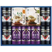 やま磯 海苔・茶漬・ふりかけ詰合せ（味付のり(8切26枚)4個・しそ風味のり(8切26枚)3個・のり茶漬4袋・のりふりかけ4袋各1箱） 味ぐるめ-9A 1251-082 / 常温 送料無料 セット