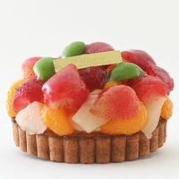 【祝！誕生日】鬼盛りフルーツタルト 4号 誕生日バージョン / 冷凍 送料無料 タルト ケーキ スイーツ ギフト プレゼント