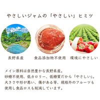 やさしいジャム 6種セット(いちご、もも、あんず、りんご、ゆず、プルーン) / 常温 送料無料 ジャム セット ギフト 国産 無添加