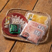 【母の日】 海ノ幸 3種詰合せ（ふぐ刺身付き）（ふぐ刺身、味付かずの子×各1、まぐろたたき×2） 6395-35 1852-810 【二重包装不可】《お届け期間：2026年5月8日～2026年5月10日》 / 冷凍 送料無料 セット ギフト ふぐ フグ 数の子 マグロ