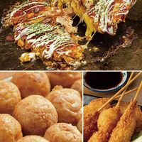 【母の日】 ザ・大阪！粉もん＆串カツ食い倒れセット＜5品＞ 6607-50 1852-985 【二重包装不可】《お届け期間：2026年5月8日～2026年5月10日》 / 冷凍 送料無料 セット ギフト お好み焼き たこ焼き 粉もん