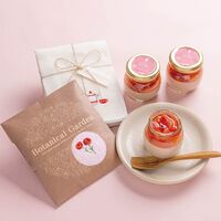 【母の日】完熟生いちごプリン＆今治ハンカチ・かや生地ふきんセット KJ-21820 1854-282 【二重包装不可】《お届け期間：2026年5月8日～2026年5月10日》 / 冷凍 送料無料 セット ギフト プリン ハンカチ