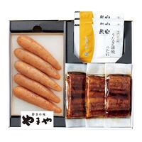 【父の日】 明太子・うなぎ詰合わせ 38323 1855-866 【二重包装不可】《お届け期間：2026年6月19日～2026年6月21日》 / 冷凍 送料無料 セット ギフト 辛子明太子 ウナギ 鰻