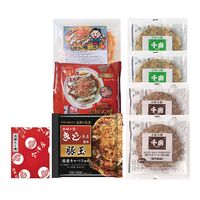 【父の日】 お好み焼きたこ焼きセット＜8食＞ 6604-80 1856-414 【二重包装不可】《お届け期間：2026年6月19日～2026年6月21日》 / 冷凍 送料無料 セット ギフト お好み焼き たこ焼き 粉もん