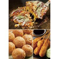 【父の日】 ザ・大阪！粉もん＆串カツ食い倒れセット＜5品＞ 6607-50 1856-440 【二重包装不可】《お届け期間：2026年6月19日～2026年6月21日》 / 冷凍 送料無料 セット ギフト お好み焼き たこ焼き 粉もん