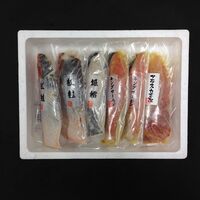 粕漬・西京漬切身詰合せ（紅鮭粕漬切身×2枚、銀鱈粕漬切身×1枚、キングサーモン西京漬切身×2枚、アラスカ吉次西京漬切身×1枚） / 冷凍 送料無料 セット