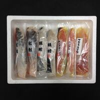 粕漬・西京漬切身詰合せ（紅鮭粕漬切身×2枚、銀鱈粕漬切身×2枚、キングサーモン西京漬切身×2枚、アラスカ吉次西京漬切身×1枚） / 冷凍 送料無料 セット