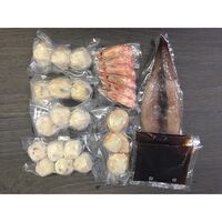 海鮮つみれ鍋（かに入つみれ×3個、えび入つみれ×3個、とりごぼうつみれ×3個、たこ入つみれ×6個、ボイル海老×6尾、ボイル帆立×3個、ツボ抜きいか×1尾、たれ(濃縮：醤油仕立て)×2袋） / 冷凍 送料無料 鍋セット