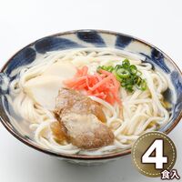 沖縄 「与那覇製麺」 ソーキそば4食 / 常温 送料無料 生? ギフト セット