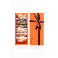 滋賀 「Dragee」 焼菓子ギフトセット 中（レモンマドレーヌ・フィナンシェ・フロランタン・Dキューブプレーン・パウンド抹茶・パウンド紅茶・サブレショコラ・サブレバニラ×各1） / 常温 送料無料 詰め合わせ ドラジェ