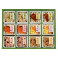【上代厳守】料亭一膳（ちりめんご飯×2、鮭ご飯×２、穴子ごはん×2、あさりご飯×2、ちらし寿司9×2、赤飯×2、ごま塩(付属）×2） / 常温 送料無料 炊き込みご飯 レンチン調理