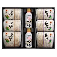 【お中元】岩手 「北舘製麺」 北のそばギフトセット（更科そば×3、藪そば×3）《お届け期間：2026年6月15日～2026年8月8日》 / 常温 送料無料 蕎麦 詰め合わせ セット