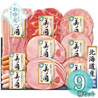 【お中元】北海道 プレミアム 美ノ国 UKH-58≪供給期間：2026/6/16～2026/8/3≫ / 冷蔵 送料無料 ハム ウインナー 詰め合わせ セット