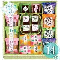【お中元】創菓京づる 花風流 HF-30≪供給期間：2026/6/16～2026/8/3≫ / 常温 送料無料 ようかん くずもち ゼリー 詰め合わせ セット