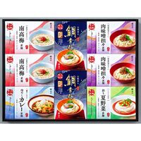 【お中元】奈良 「池利」 5種の味わい三輪素麺 一膳仕立（鯛素麺、肉味噌担々素麺、南高梅素麺×各2、夏野菜素麺、冷やしカレー素麺×各1）《お届け期間：2026年6月15日～2026年8月8日》 / 常温 送料無料 そうめん 詰め合わせ セット