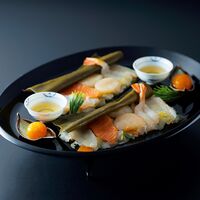 【上代厳守】料亭の昆布〆- 漁味 -(2人前) / 冷凍 送料無料 下鴨茶寮 昆布締め 詰め合わせ セット