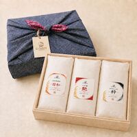 【上代厳守】銘米三昧 -雅- 1kg×3品種 計3kg / 常温 送料無料 米 無洗米 ひとめぼれ つや姫 ササニシキ ギフト お祝い 詰め合わせ セット