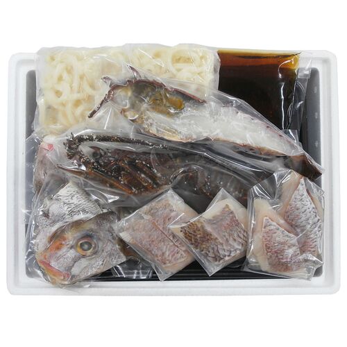 徳島 「吟月」 天然伊勢海老と鯛の祝い鍋