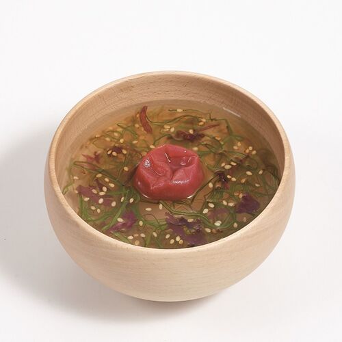 【倉入れ】 「しあわせいっぱい」 海藻がいっぱい入った丸ごと梅のお吸い物5食入り (ケース入数：20,ロット：2)