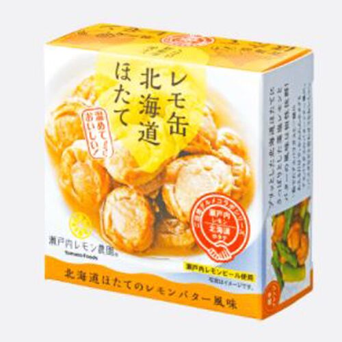 【倉入れ】 広島　レモ缶北海道ほたてのレモンバター風味 (ケース入数：24,ロット：2)
