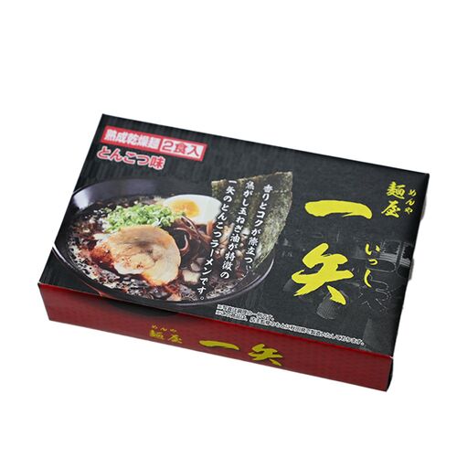 福岡・博多ラーメン 中洲 「一矢」 とんこつ味 乾麺12食
