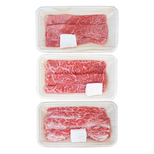三重 松阪牛すき焼き食べ比べセット もも150g バラ150g うで100g