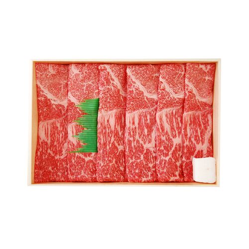 滋賀 「山晃食品」 近江牛すき焼き・しゃぶしゃぶ用 牛モモ450g