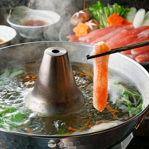 海鮮しゃぶしゃぶセット （生ずわいがに300g、たこ100g×2、生甘海老×10本、生帆立貝柱100g×2、サーモン100g×2、昆布、たれ）