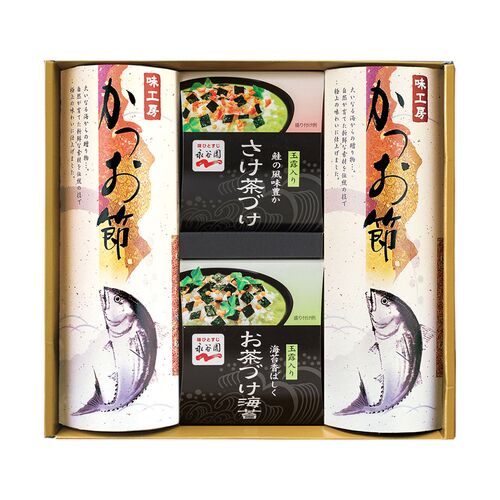 味工房 永谷園お茶づけ・かつお節ギフト （さけ×3、海苔×3、かつお節×2）