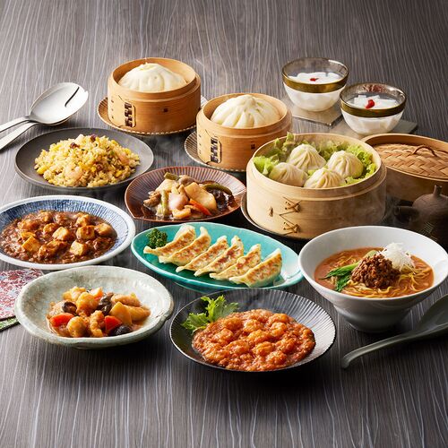 東京 「赤坂四川飯店」監修 本格中華10種セット （乾焼蝦仁、麻婆豆腐、炒飯、酢豚、杏仁豆腐、八宝菜、小籠包、餃子、肉まん、担々麺）