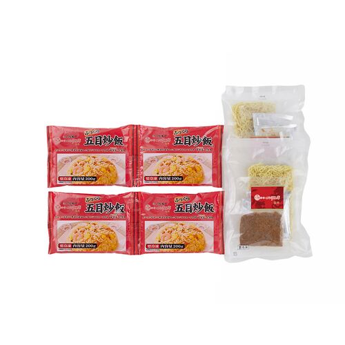 東京 「赤坂四川飯店」監修 担々麺&五目炒飯セット （担々麺セット、五目炒飯×4）