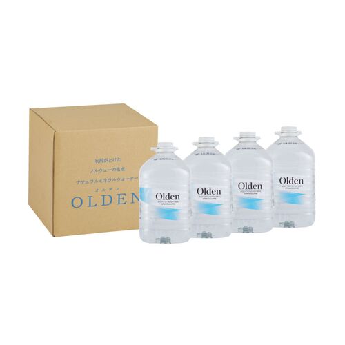 北欧ノルウェーの天然水オルデン 5000ml×4本 / ミネラルウォーター Olden 鉱泉水 軟水 送料無料