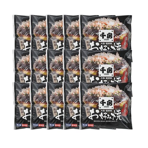 千房 豚肉入りお好み焼15枚セット / 送料無料 ギフト 冷凍
