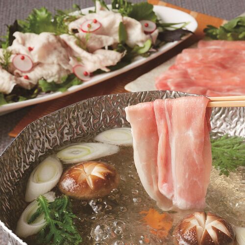 さくらポークバラしゃぶしゃぶ500g+おろしポン酢(360ml) / 豚肉 国産 送料無料 ギフト