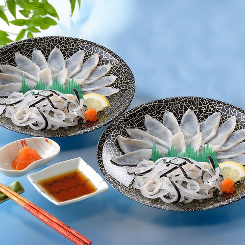 「関とら本店」 ふく霜降り刺身 （真ふぐ霜降り刺身20g×2、とらふぐ皮20g×2） / ふく ふぐ フグ てっさ 送料無料