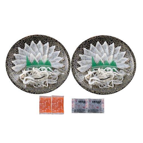 「関とら本店」 ふく霜降り刺身 （真ふぐ霜降り刺身20g×2、とらふぐ皮20g×2） / ふく ふぐ フグ てっさ 送料無料