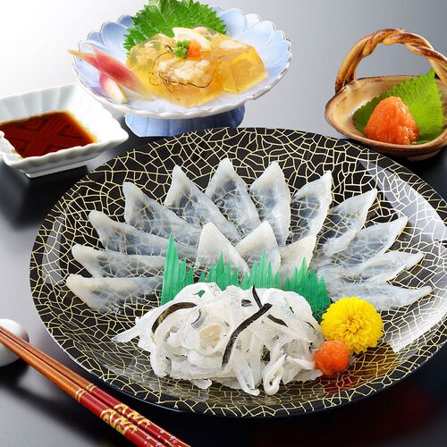 「関とら本店」 とらふく刺身・ふく煮こごりセット （とらふぐ刺身15g、とらふぐ皮20g、ふぐ煮こごり100g） / ふく ふぐ フグ てっさ 送料無料