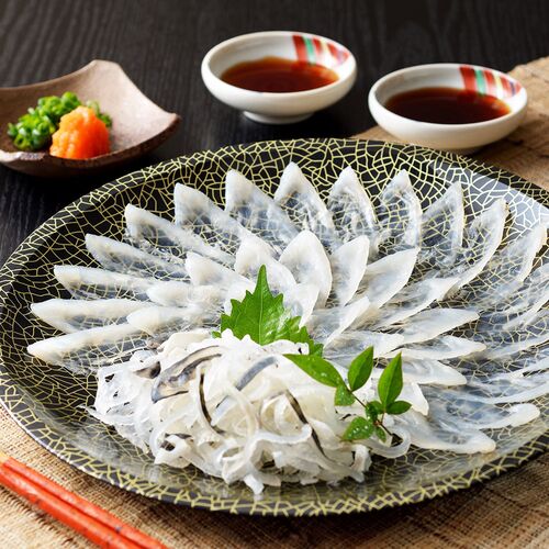「関とら本店」 とらふく刺身セット （とらふぐ刺身55g、とらふぐ皮30g） / ふく ふぐ フグ てっさ 送料無料