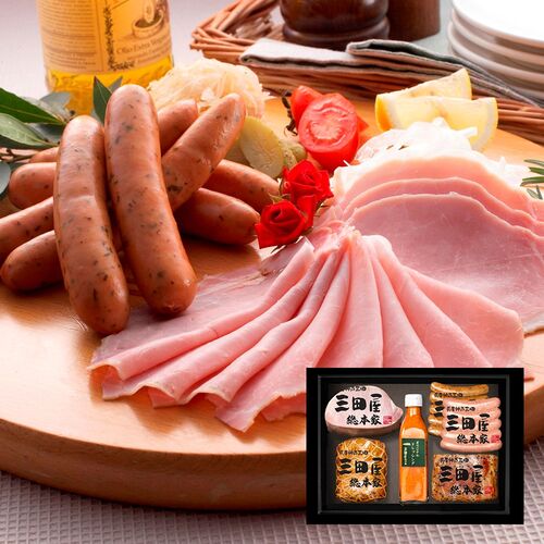 兵庫 「三田屋総本家」 ハム詰合せ （ロースハム300g、モモハム270g、ペッパーハム200g、チューリンガーウインナー120g、ブラボーウインナー120g） / セット 送料無料