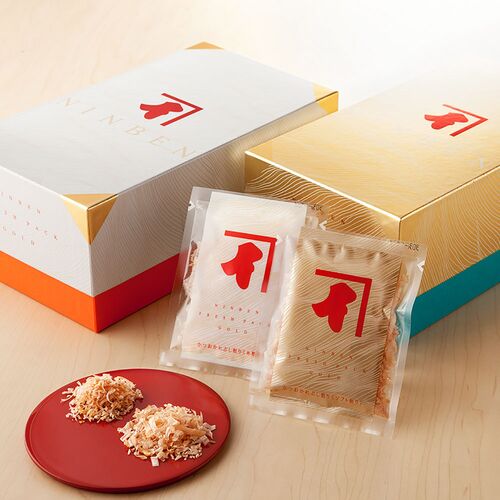 東京・日本橋 「にんべん」 鰹節フレッシュパックゴールド詰合せ （糸削り血合い抜き2.5g×10、ソフト削り血合い抜き2.5g×10） / かつお節 本枯鰹節 送料無料