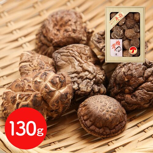 東京・日本橋 「にんべん」 椎茸 130g / 国産 しいたけ どんこ 送料無料