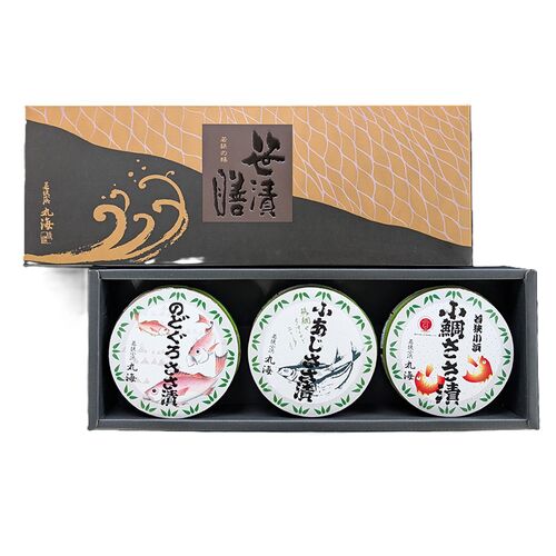 冷凍ささ漬膳3ヶ入 （小鯛ささ漬、小あじささ漬、のどぐろささ漬） / 国産 セット 詰め合わせ 送料無料