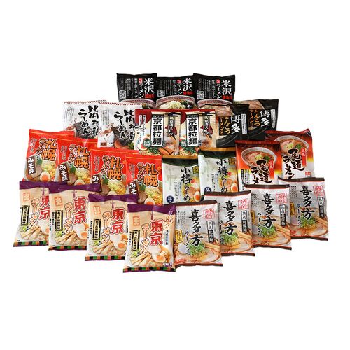 ご当地ラーメンセット 乾麺25食セット / 送料無料